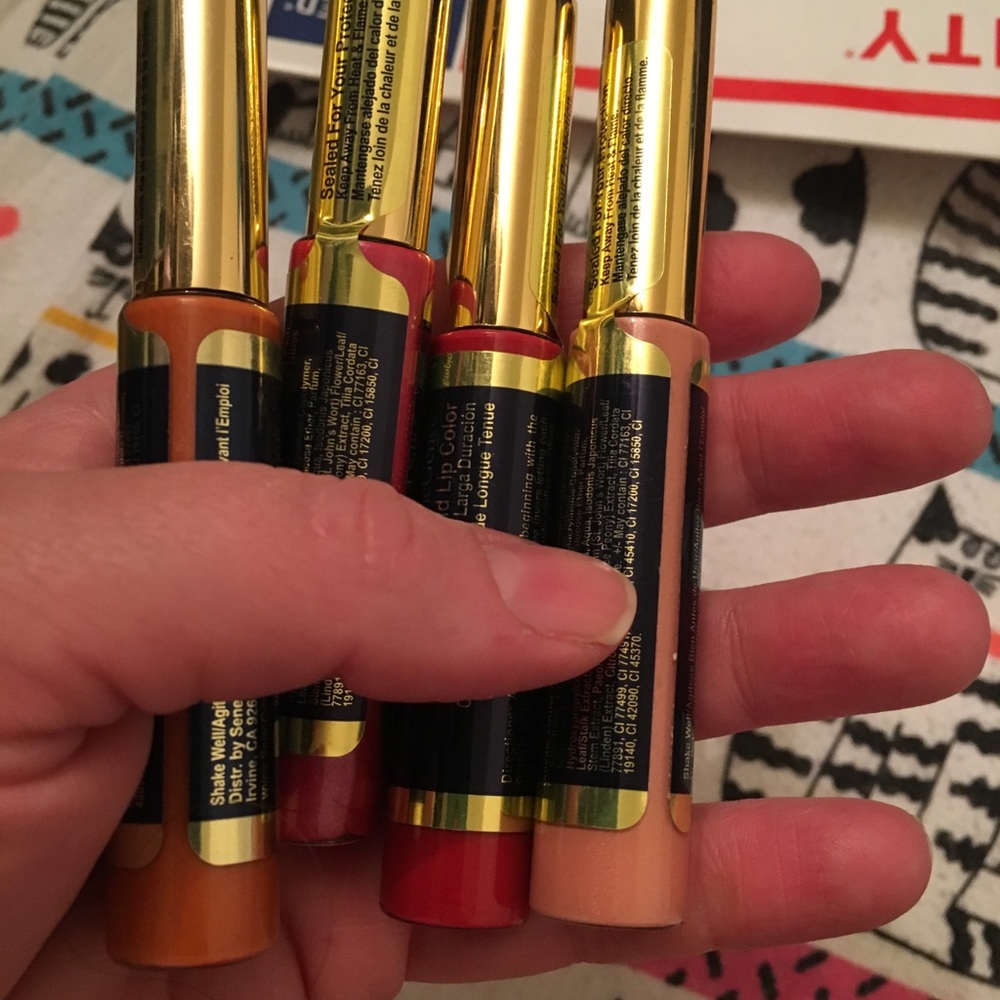 Lot of four Lipsense colors. BNIP.